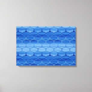 Lienzo Modelo azul pintado elegante de Ogee