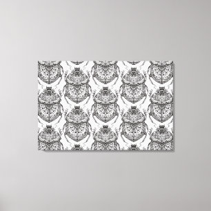 Lienzo Modelo con el Doodle 6 de la mano