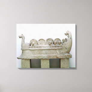 Lienzo Modelo de un buque que transporte vino en el