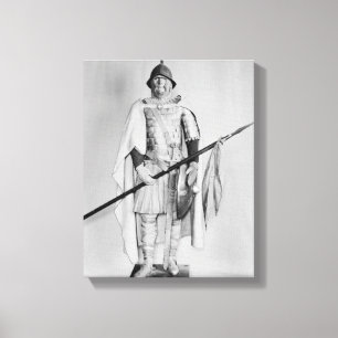 Lienzo Modelo de un cavalryman de Carolingian