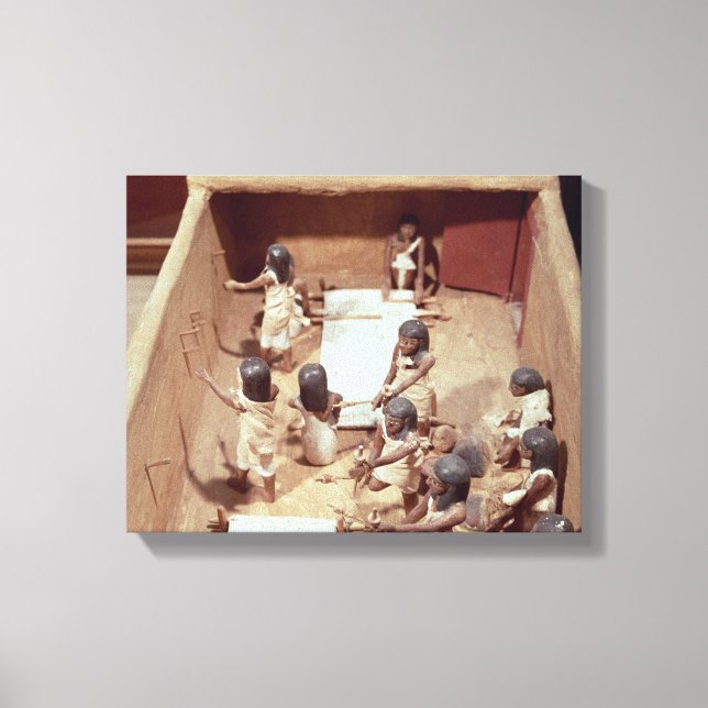 Lienzo Modelo funerario de un taller textil (Anverso)