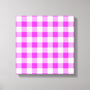 Lienzo Modelo rosado y blanco de la guinga