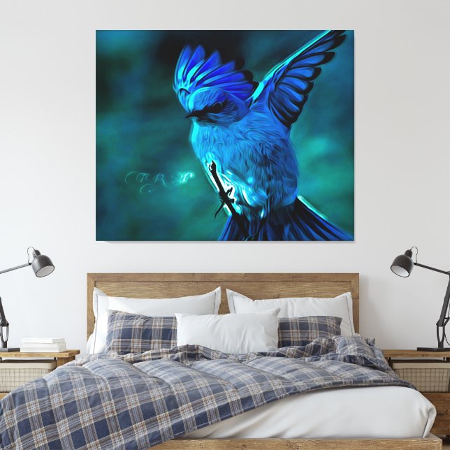 Lienzo Modelos de aves: Mountain Bluebird 01-01 (Insitu(Dormitorio))
