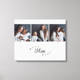 Lienzo Modern Best Mom Ever Elegant Script 3 Photo