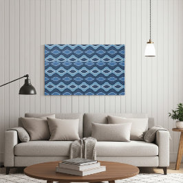 Lienzo Modern, Elegant Abstract Blue Jay Pattern
