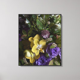 Lienzo Modern Floral Bouquet Wrapped Canvas Wall Art
