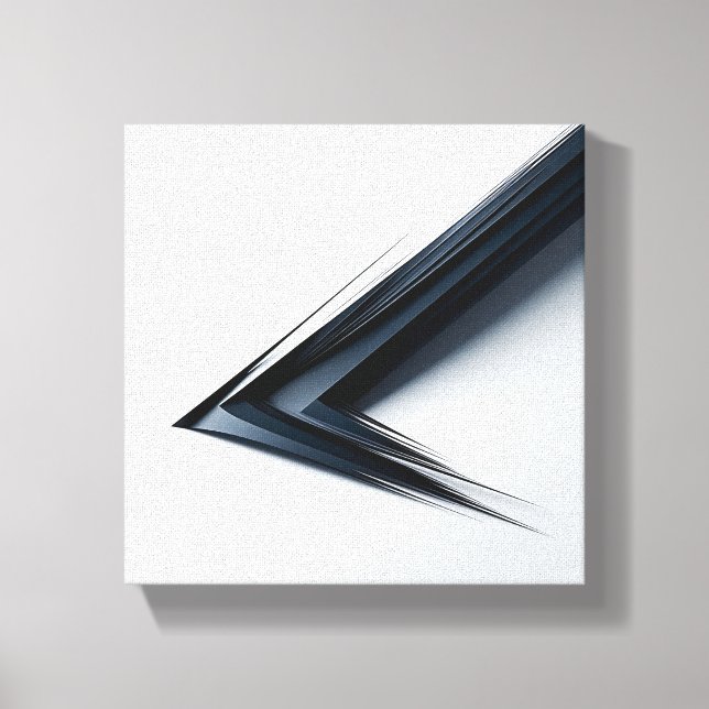 Lienzo Modern Minimalist Abstract Sharp Vector - 3D  (Anverso)