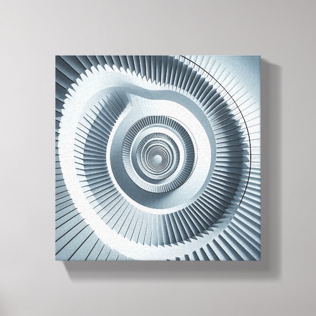 Lienzo Modern Minimalist Spiral Staircase Art - Abstract  (Anverso)