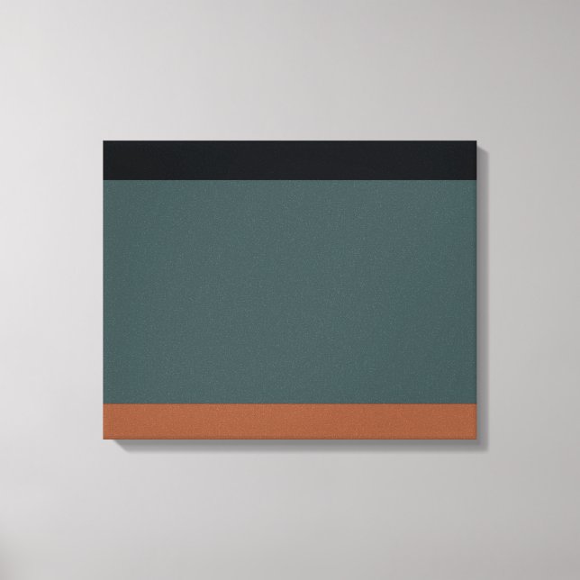 Lienzo Modern Minimalist Tri-Tone: Charcoal, Slate, and O (Anverso)