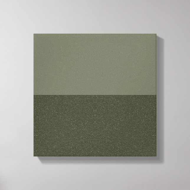 Lienzo Modern Moss Green Split Canvas Wall Art (Personali (Anverso)