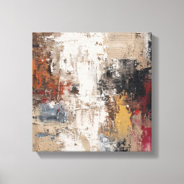 Lienzo Modern Neutral Tones Im | Expressionist Wave Canva