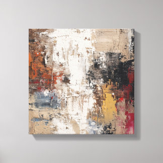 Lienzo Modern Neutral Tones Im | Expressionist Wave Canva