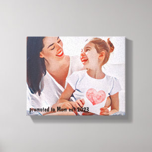 Lienzo Modern vibrant color mother photo art