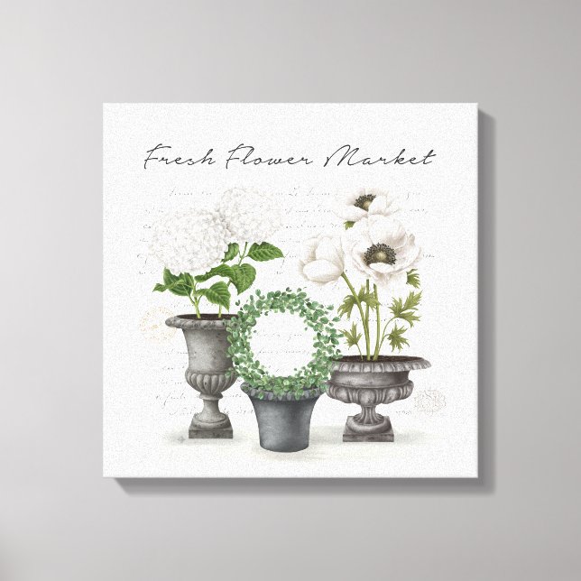 LIENZO MODERNA CASA DE CAMPO VINTAGE BLANCO JARDÍN (Anverso)