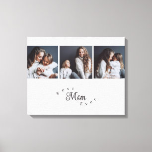 Lienzo Moderna Mejor Mamá Siempre Elegante Script 3 Foto