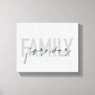 Lienzo Moderna, simple, genial tipografía Familia para si