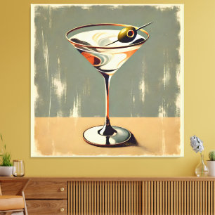Lienzo Modernismo de mediados de siglo Pintura de Martini