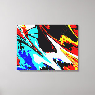Lienzo Moderno abstracto colorido envuelta del Bello