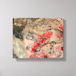 Lienzo Moderno color rojo amarillo verde marrón negro abs