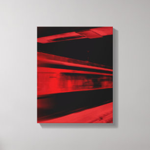 Lienzo Moderno, fresco concepto de movimiento en rojo y n