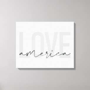 Lienzo Moderno, simple, moda, diseño fresco de Love Ameri