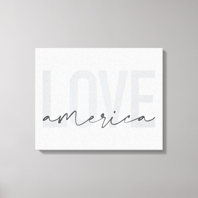 Lienzo Moderno, simple, moda, diseño fresco de Love Ameri (Anverso)