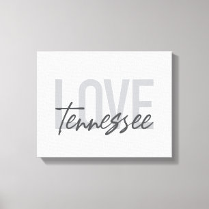 Lienzo Moderno, simple, moda, diseño urbano Love Tennesse