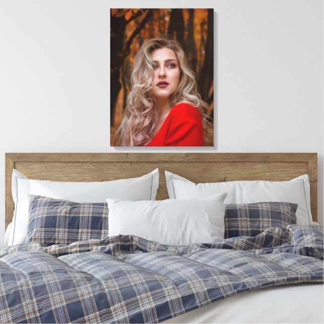 Lienzo Moderno Simple Personalizado Una Foto (Insitu(Dormitorio))