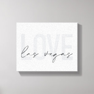 Lienzo Moderno, urbano, simple, genial diseño Love Las Ve