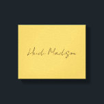 Lienzo Moderno y elegante llano simple caligrafía de colo<br><div class="desc">Plantilla De Estilo Retro Moderno Para Todas Las Necesidades.</div>