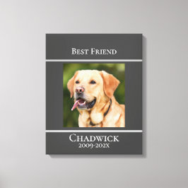 Lienzo Moderno y elegante Poster en memoria de Mascotas d