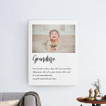 Lienzo Moderno y simple la mejor abuela jamás el mejor re<br><div class="desc">"Modern Simple Best Grandma Ever Best Beauty Gift" es un regalo hermoso y atento que a cualquier abuela le encantaría recibir. Este regalo único combina un collage de fotos personalizado con el reconfortante mensaje "La mejor abuela de la historia" para crear un keepsake significativo y personalizado. El collage de fotos...</div>