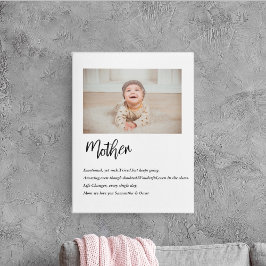 Lienzo Moderno y simple mejor madre jamás mejor regalo de