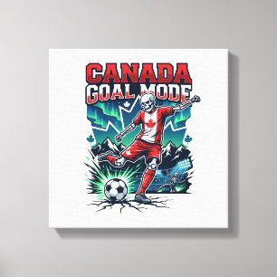 Lienzo Modo de gol de Canadá Esqueleto Delantero Naciones
