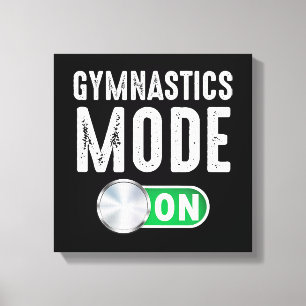 Lienzo Modo Gimnasia Activado Entrenador Atleta Gimnasta