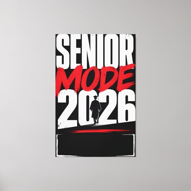 Lienzo Modo Senior Personalizado Graduado 2026 (Anverso)