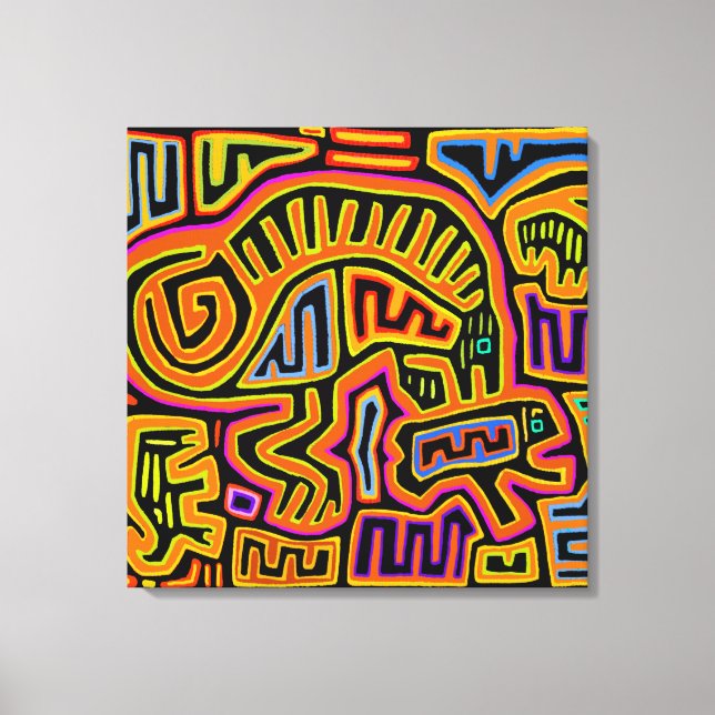 Lienzo Mola Chamán Visiones de Peyote (Anverso)