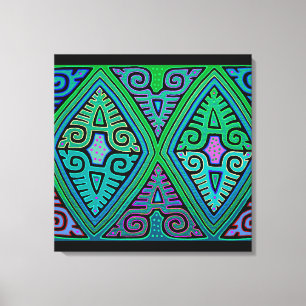 Lienzo Mola de diamante indio Kuna