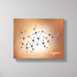 Lienzo Molécula azucarera