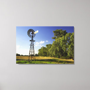 Lienzo Molino de viento cerca de Hume Highway, Victoria, 