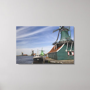 Lienzo Molino de viento, Zaanse Schans, Holanda, Países B