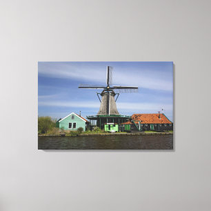 Lienzo Molino de viento, Zaanse Schans, Holanda, Países B