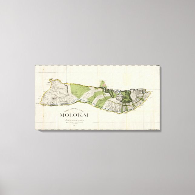 Lienzo Molokai, Hawái (Anverso)