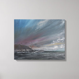 Lienzo Moltke Jutlandia 1916. 2014