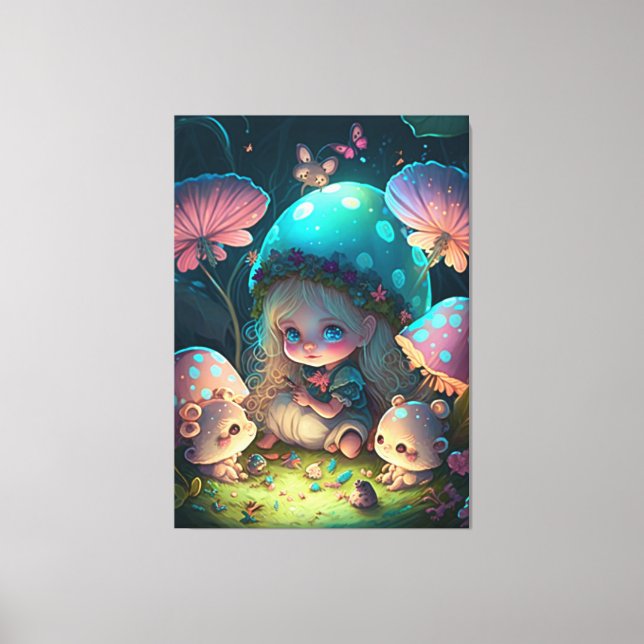 Lienzo Momentos del elfo mágico (Anverso)