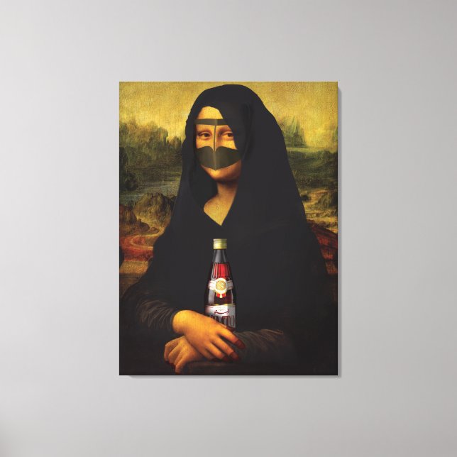 Lienzo Mona Lisa árabe (Anverso)