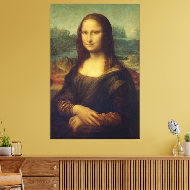 Lienzo Mona Lisa By Leonardo Da Vinci (Insitu (Sala de estar))