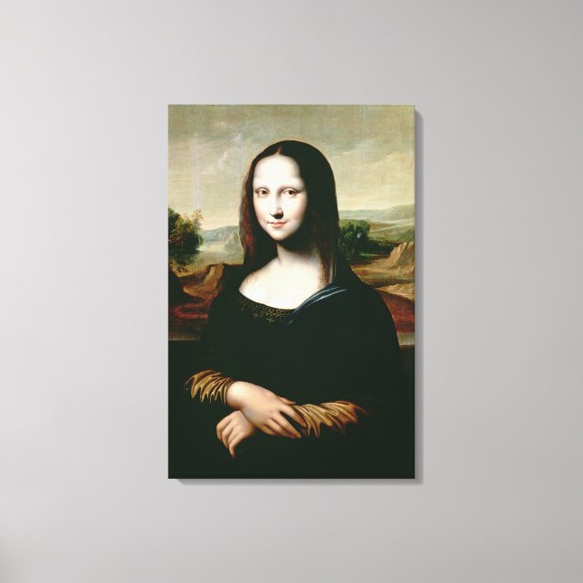 Lienzo Mona Lisa, copia de la pintura de Leonardo da Vin (Anverso)