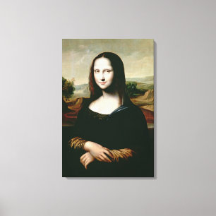 Lienzo Mona Lisa, copia de la pintura por Leonardo DA Vin