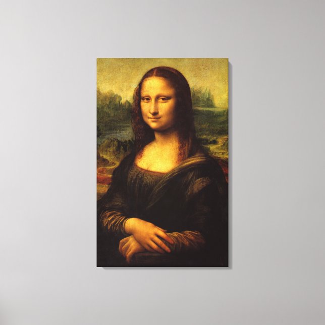 Lienzo Mona Lisa, Leonardo Da Vinci, pintura clásica (Anverso)